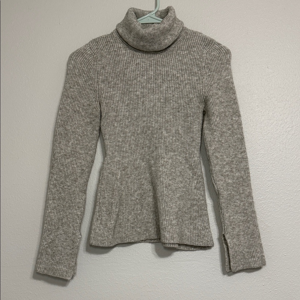 Zara Heather Gray Cowl Neck Sweater
